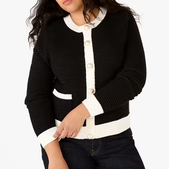 Kate Spade Colorblock Lady Sweater Jacket - Picture 5 of 5